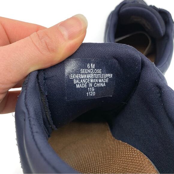 AETREX Suede Ankle Boot Navy 6 - Picture 7 of 9